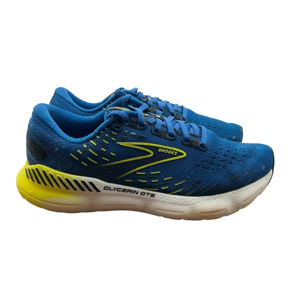 Brooks Glycerin‎ GTS 20 Blue Athletic Running Shoes size 8